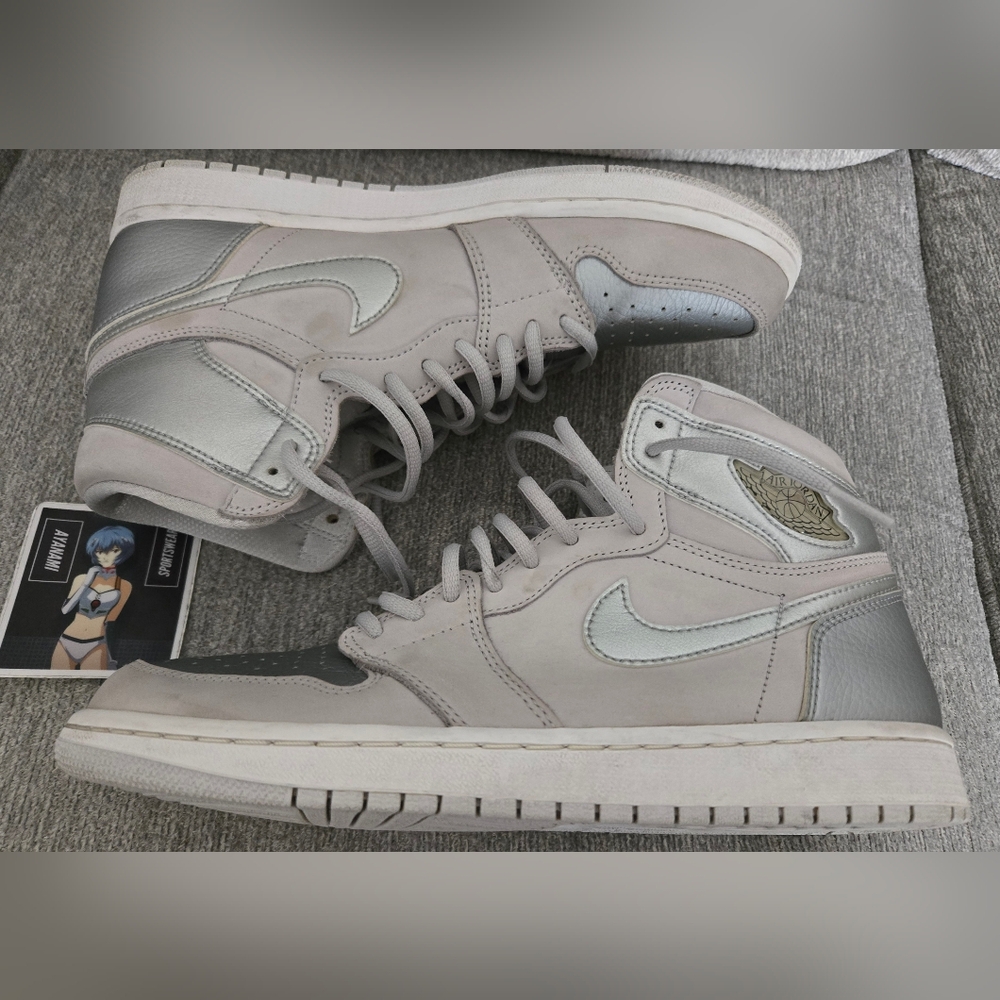 Nike Air Jordan 1 Retro High Co.Jp Neutral Gray Silver 10